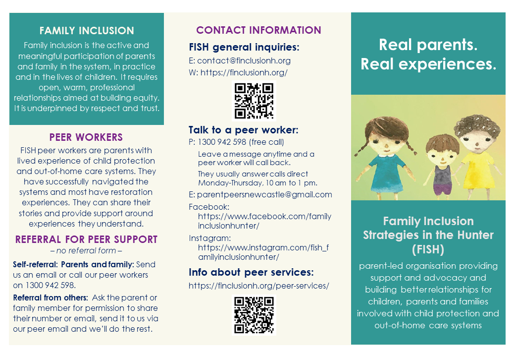 Peer Support services - Family Inclusion Strategies in the Hunter